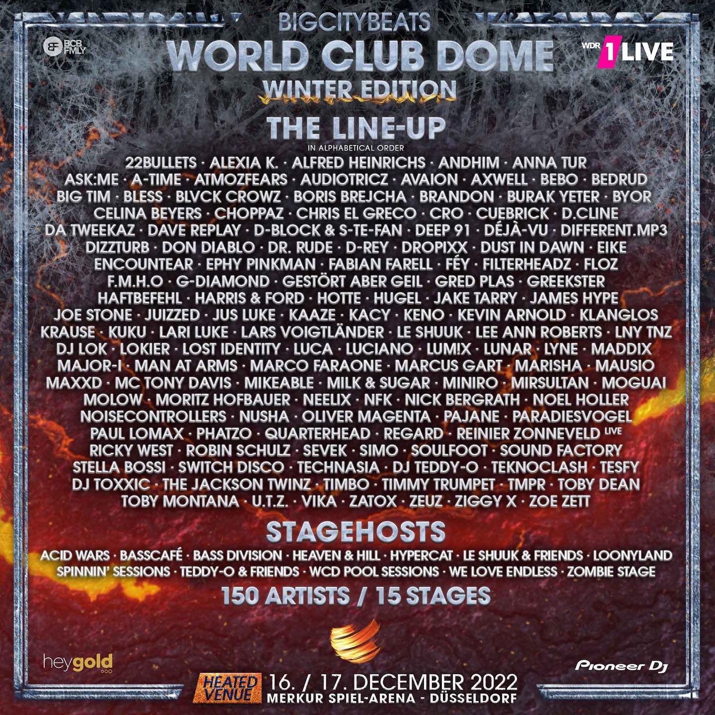 World Club Dome Winter Edition Line-Up