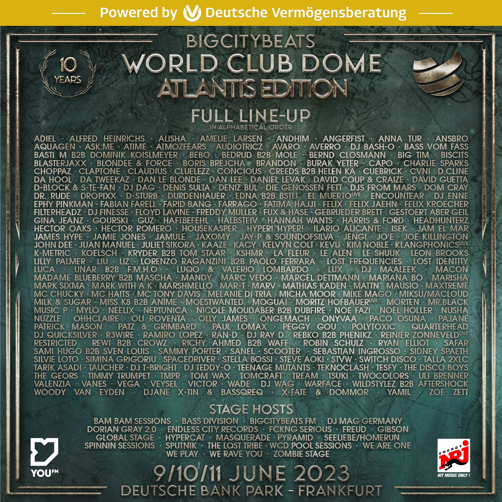 World Club Dome full line-up